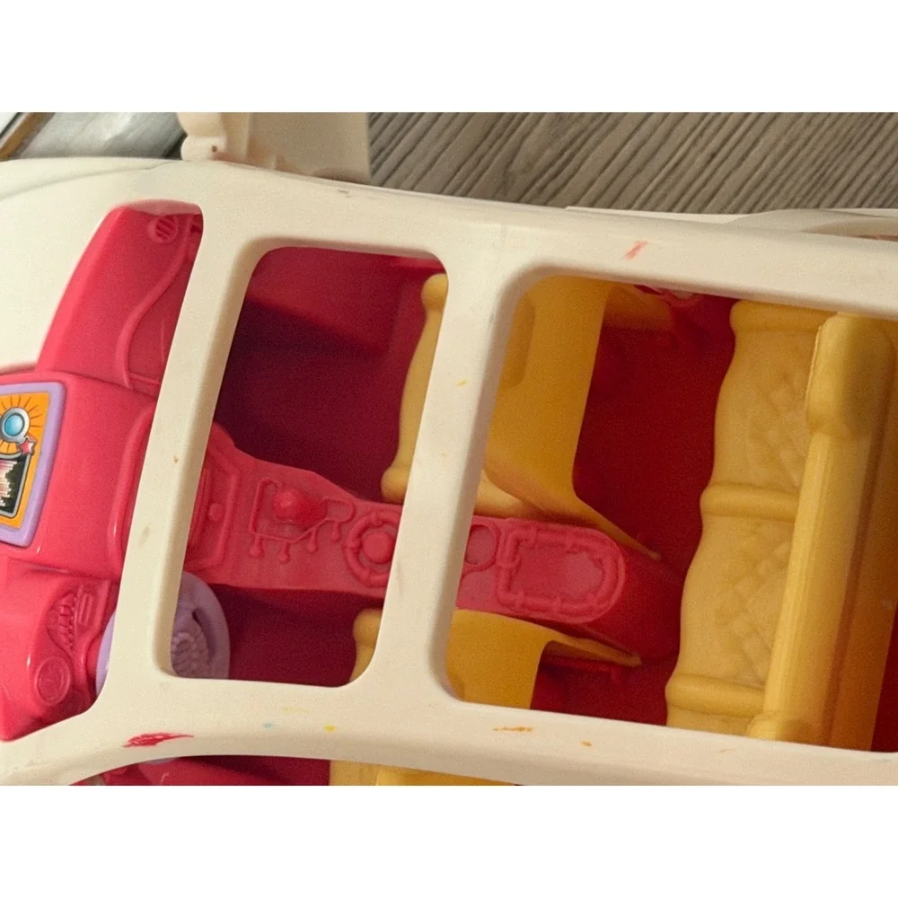Fisher-Price Loving Family SUV Cream Pink Toy SUV 4 Door Car Seats B0011 works
